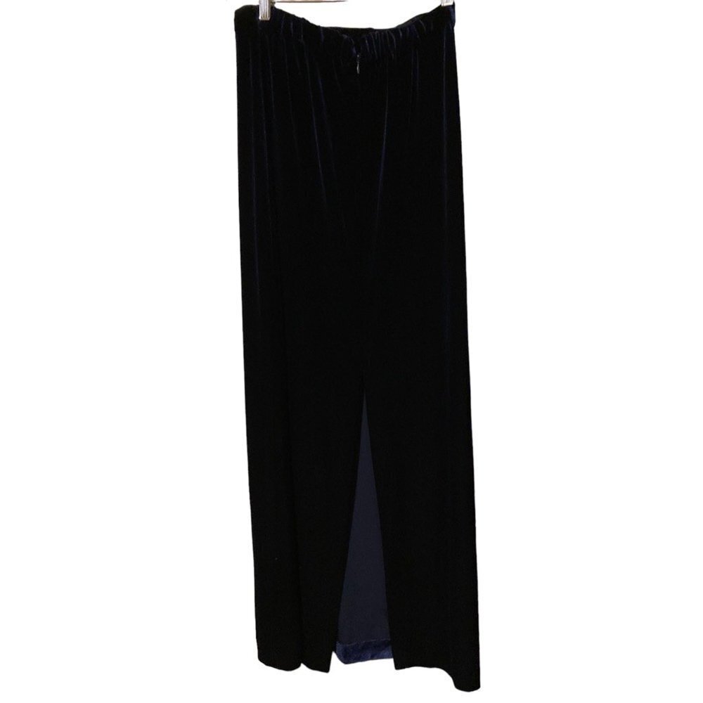 Alex Evenings Womens Straight Skirt Blue Long Maxi Stretch USA 10 Waist 28 in - Picture 2 of 4